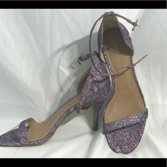 Halogen multi colored sparkled open toe heels - Picture 2 of 8